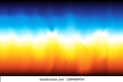 Modern abstract background fire and wate. Vector backdrop.