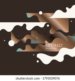 Modern abstract  background with flat, minimalistic style. Vector poster with elements for design