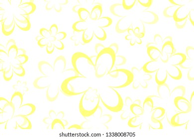 Modern abstract background with flowers
