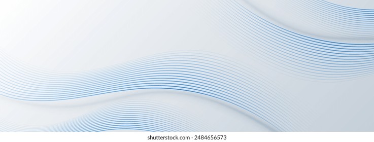 Fondo abstracto moderno con líneas fluidas. Tecnología Plantilla futurista. Ilustración vectorial.