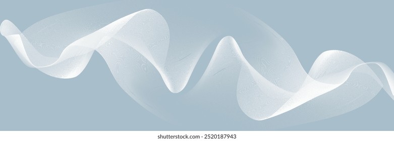 Modern abstract background with flowing lines. Digital future technology concept. vector