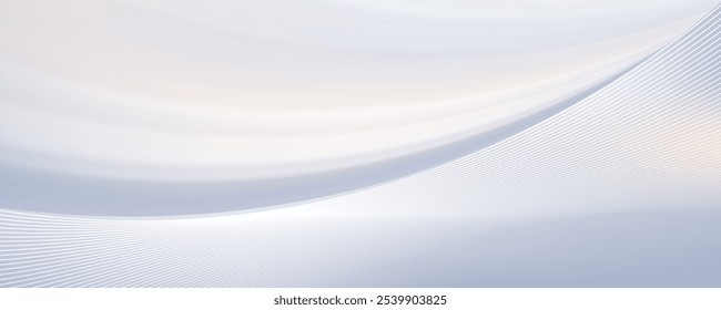 Modern abstract background with flowing lines. Digital future technology concept. vector illustration