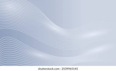Modern abstract background with flowing lines. Digital future technology concept. vector illustration.