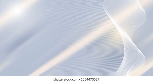 Modern abstract background with flowing lines. Digital future technology concept. vector illustration.