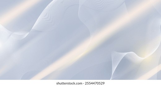 Modern abstract background with flowing lines. Digital future technology concept. vector illustration.