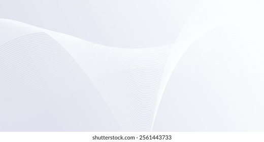 Modern abstract background with flowing lines. Digital future technology art