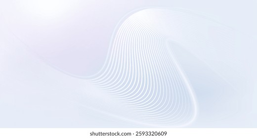 Modern abstract background with flowing lines. Digital future technology concept.
