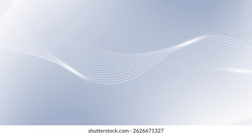 Modern abstract background with flowing lines. Digital future technology concept. vector illustration.
