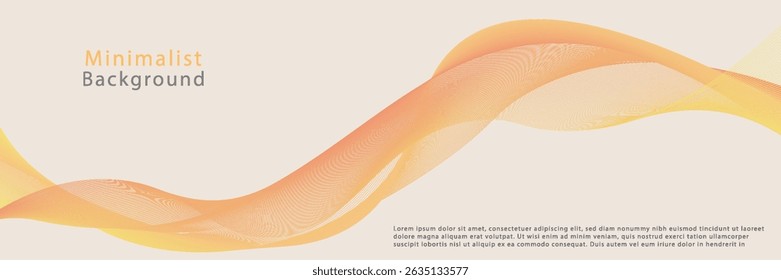 Modern abstract background with flowing lines. Digital future technology concept. vector illustration.