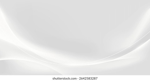 Modern abstract background with flowing lines. Digital future technology concept. vector illustration.