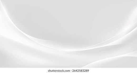 Modern abstract background with flowing lines. Digital future technology concept. vector illustration.