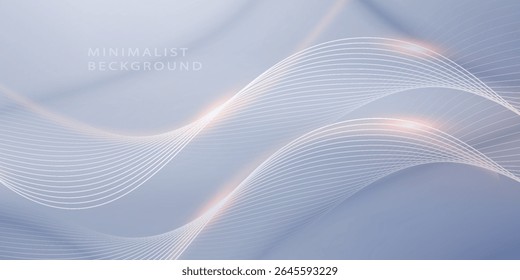 Modern abstract background with flowing lines. Digital future technology concept. vector illustration.