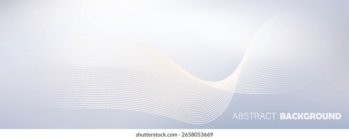 Modern abstract background with flowing lines. Digital future technology concept. eps10