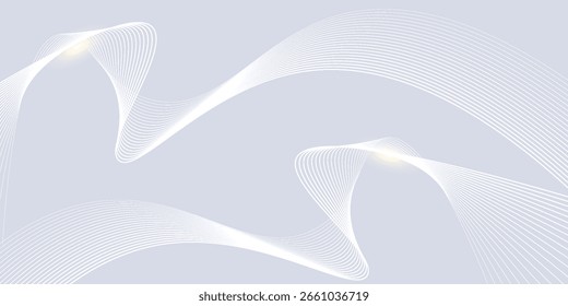 Modern abstract background with flowing lines. Digital future technology concept. 