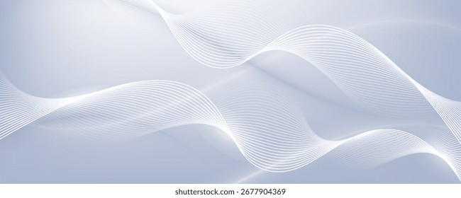 Fondo abstracto moderno con líneas fluidas. Concepto de tecnología de futuro digital. Ilustración vectorial.