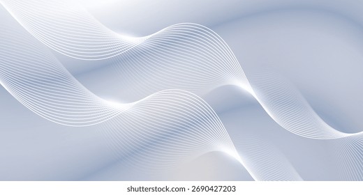 Fondo abstracto moderno con líneas fluidas. Concepto de tecnología de futuro digital. Ilustración vectorial.