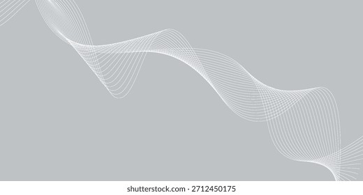 modern abstract background with flowing lines. digital future technology concept. vector illustration.eps.10.