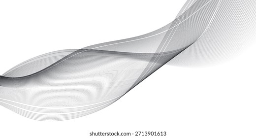 Fondo abstracto moderno con líneas fluidas. Concepto de tecnología de futuro digital. Vector