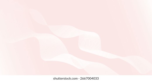 Modern abstract background with flowing particle lines. Digital technology concept. Vector illustration.