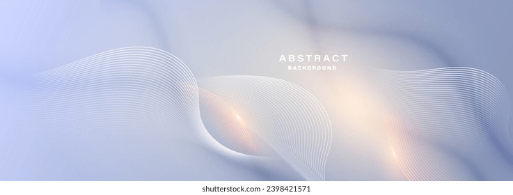 Modern abstract background with flowing particles. Digital future technology concept. vector illustration.