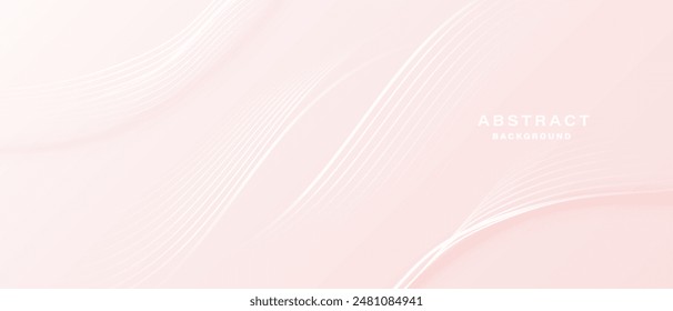 Moderner abstrakter Hintergrund mit fließenden Partikeln. Digitales Technologiekonzept. Vektorillustration.