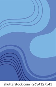 Modern abstract background, flowing wave shapes in a minimalist style. Perfect for wallpaper, digital templates or videos. A stylish design ideal for social media content, digital products