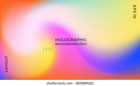 Modern Abstract background. Fluid colors.  Set of Trendy Holographic Gradient shapes for Presentation, Magazines, Flyers, Annual Reports, Posters and Business Cards. Vector EPS 10