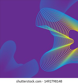 Modern abstract background, fluid line blending concept.