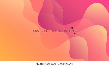 Modern Abstract Background Fluid Liquid Wave Lines and Purple Orange Gradient Color