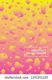 Modern Abstract Background with Fluid Organic Shapes Composition, Minimal Vector Cover Design