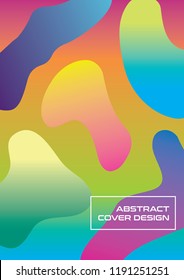 Modern Abstract Background with Fluid Organic Shapes Composition, Minimal Vector Cover Design