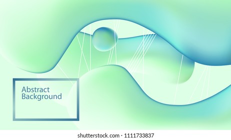 Modern abstract background with flying drops in space