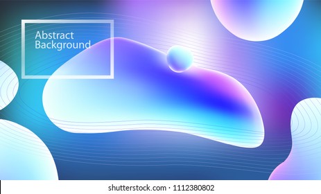Modern abstract background with flying drops in space