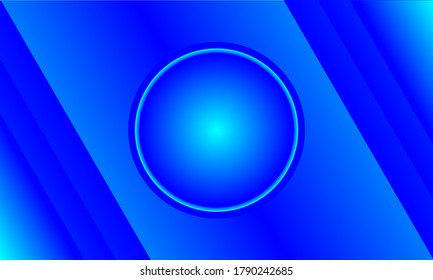modern abstract in a background frame in lines and circles in blue