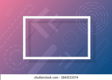 Modern abstract background with frame. Vector