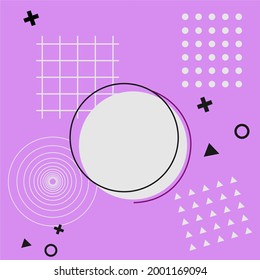 Fondo abstracto moderno lleno de adornos