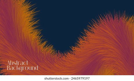 Modern Abstract Background, Fury Painting Effect Colorful Gradient. Abstract Fury Painting Background