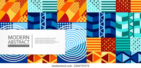 Modern Abstract Background with geometric artwork design, simple shapes and figures for element design, banner, backdrop, brochure, poster. flayer and other users. vector Illustration