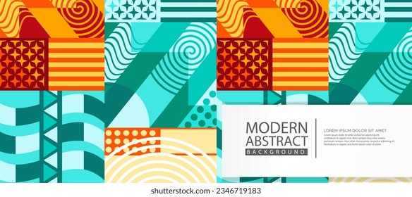 Modern Abstract Background with geometric artwork design, simple shapes and figures for element design, banner, backdrop, brochure, poster. flayer and other users. vector Illustration