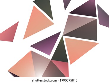 Modern abstract background. Geometric colored triangles. Business or technical presentation, app cover template. Vector illustration