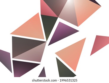 Fondo abstracto moderno. Triángulos de color geométrico. Presentación comercial o técnica, plantilla de portada de la aplicación. Ilustración del vector