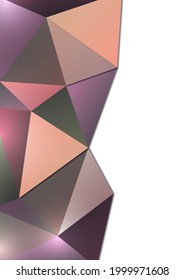 Modern abstract background. Geometric colored triangles. Business or technical presentation, app cover template. Vector illustration