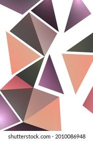 Modern abstract background. Geometric colored triangles. Business or technical presentation, app cover template. Vector illustration