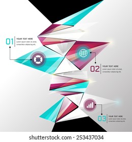 Modern Abstract Background geometric design, Infographics, Vector illustration