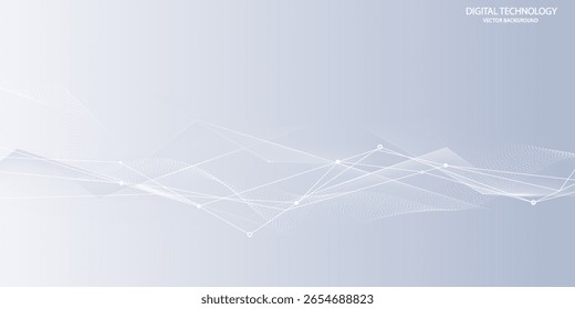 Modern abstract background with geometric lines. Digital future technology concept.vector eps10