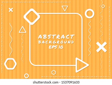 Modern abstract background geometric shape design with dashed line backdrop style. vector illustration