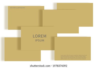 modern abstract background with geometric shapes. paper sheets on a light background. vector illustration.
