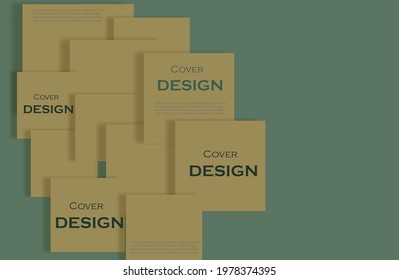 modern abstract background with geometric shapes. paper sheets on a light background. vector illustration.