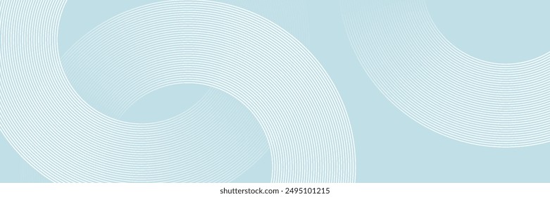 Modern abstract background. Glossy white gradient circle lines. Minimal geometric pattern. Simple graphic elements. Futuristic concept. Suitable for cover, poster, banner, brochure, eps10.