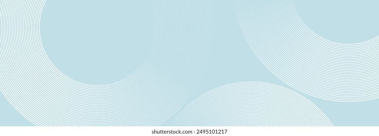 Fondo abstracto moderno. Líneas circulares de degradado de color blanco brillante. Patrón geométrico mínimo. Elementos gráficos simples. Concepto futurista. Conveniente para la cubierta, póster, Anuncio, folleto, eps10.